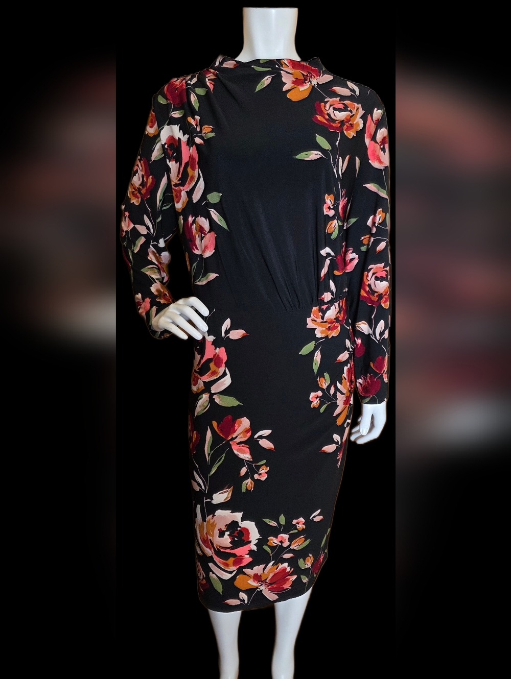 💛 59. Laura Plus Size 18 High Neck Dress